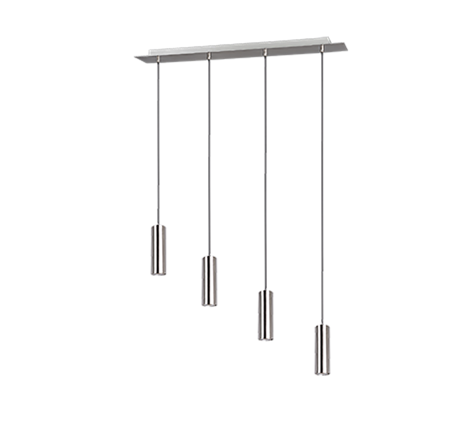 Lampadario Trio Leuchten Marley - 4 Luci, Nero Opaco, Sospensione - Foto 3