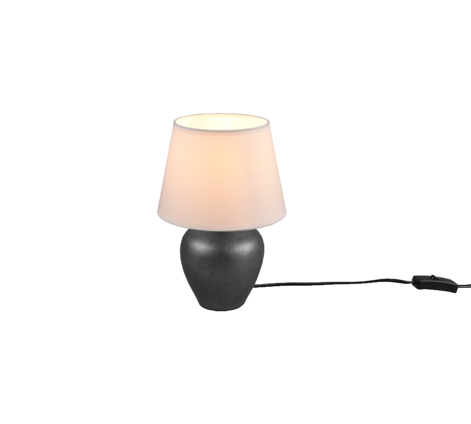 Trio Rl Finder, Luke Mercury Glass Table Lamp With Built In Led Night Light